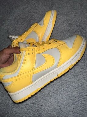 Nike Women’s Low Top Sneakers in Yellow and Light Gray